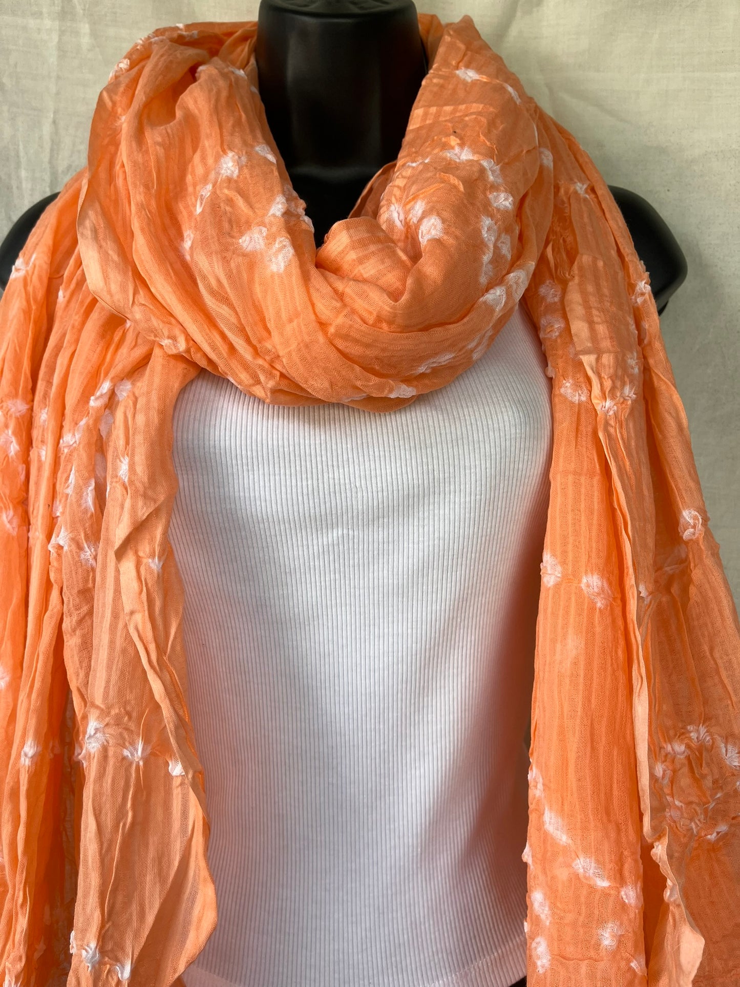 Tie-Dyed Scarf - Orange (TD0124)