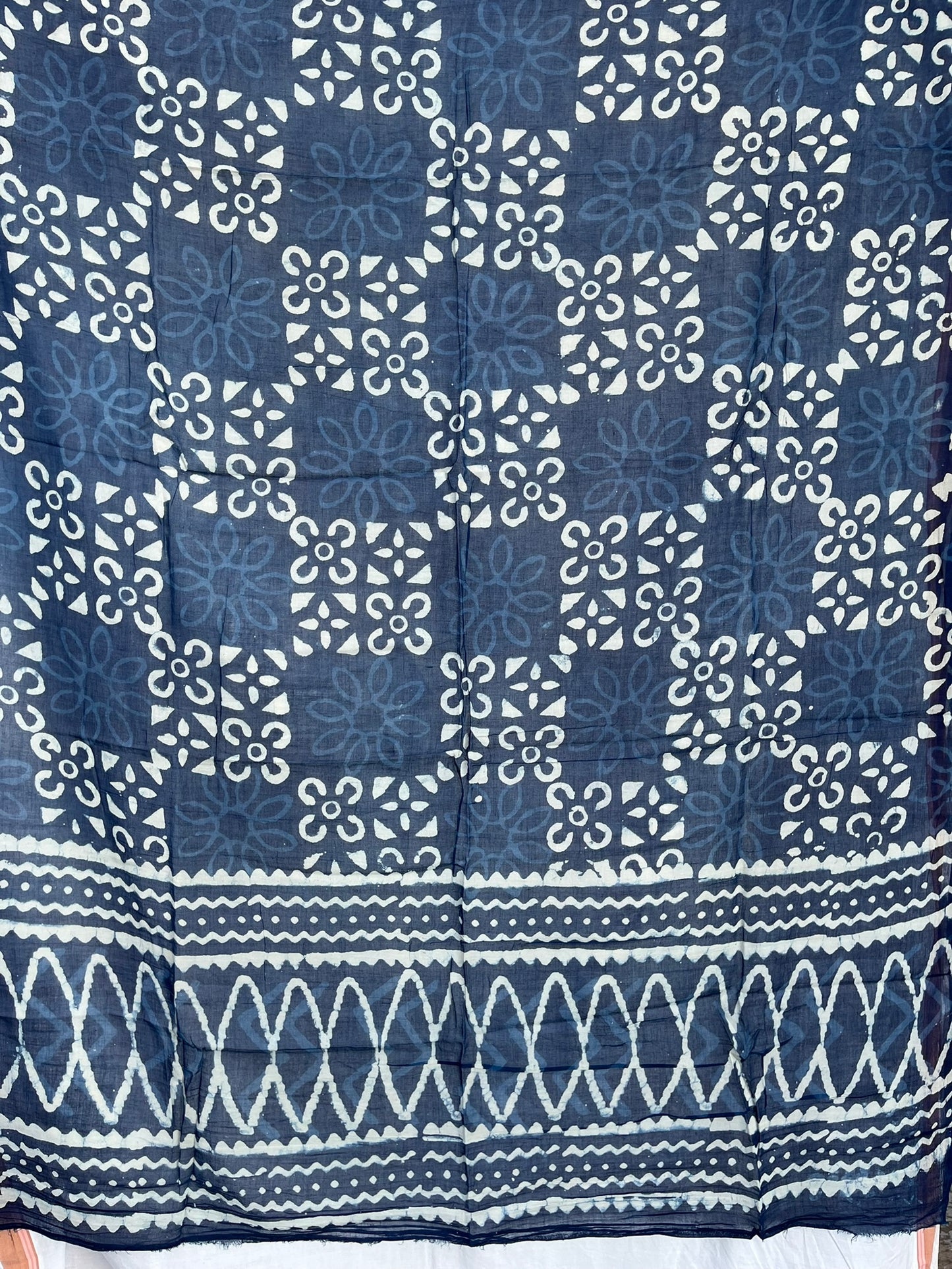 Indigo Blue Dyed Scarf (IND-0183)