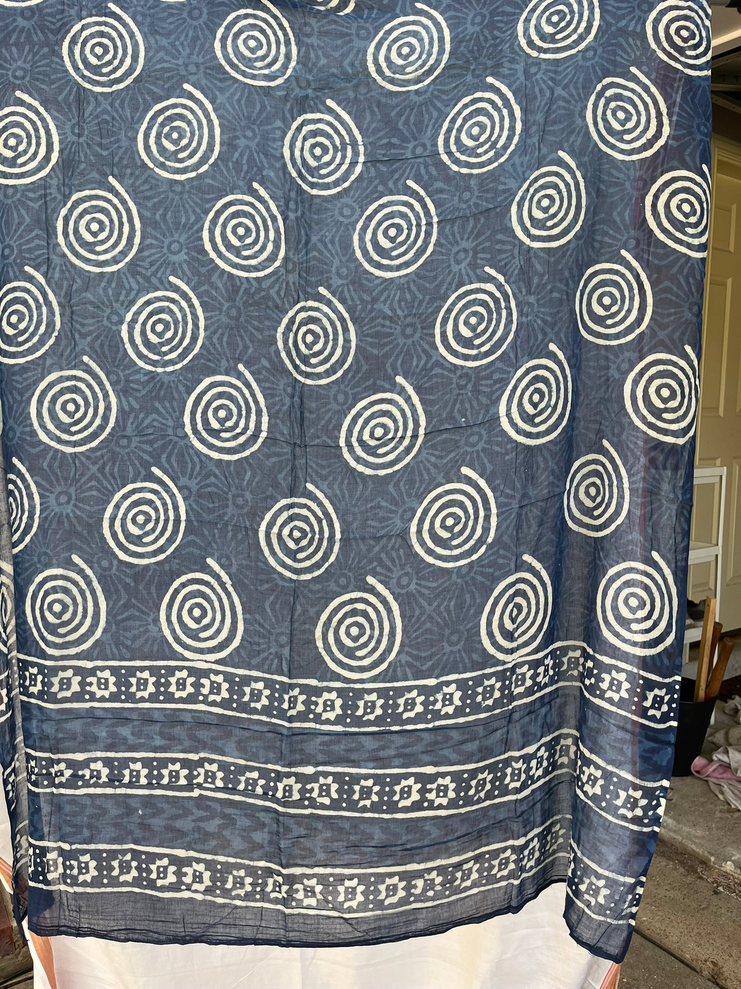 Indigo Blue Dyed Scarf (IND-0196)