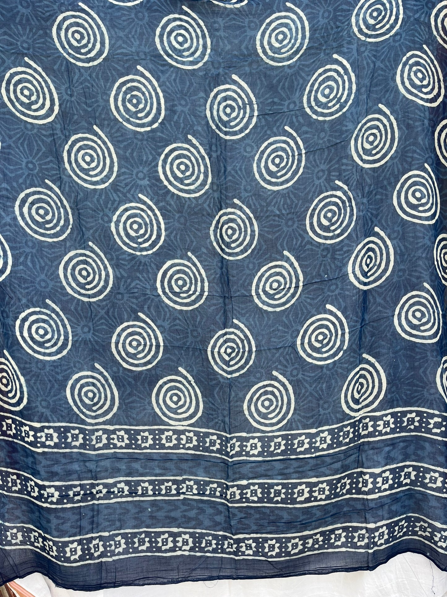 Indigo Blue Dyed Scarf (IND-0198)