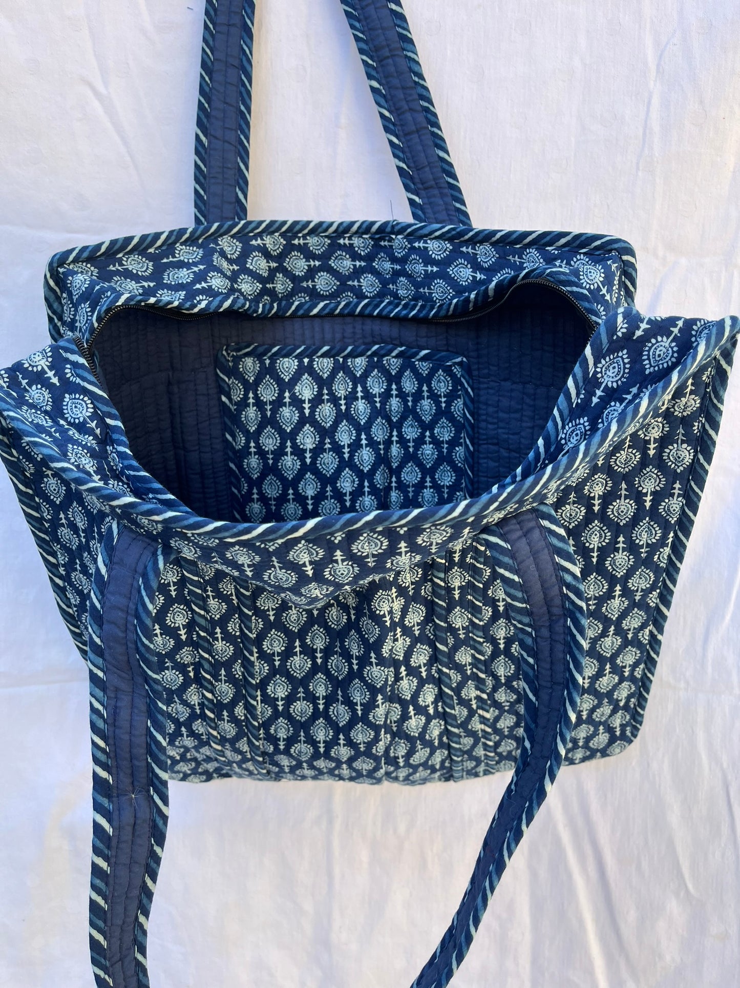 Indigo Blue Quilt Bag (INDQL-0345)
