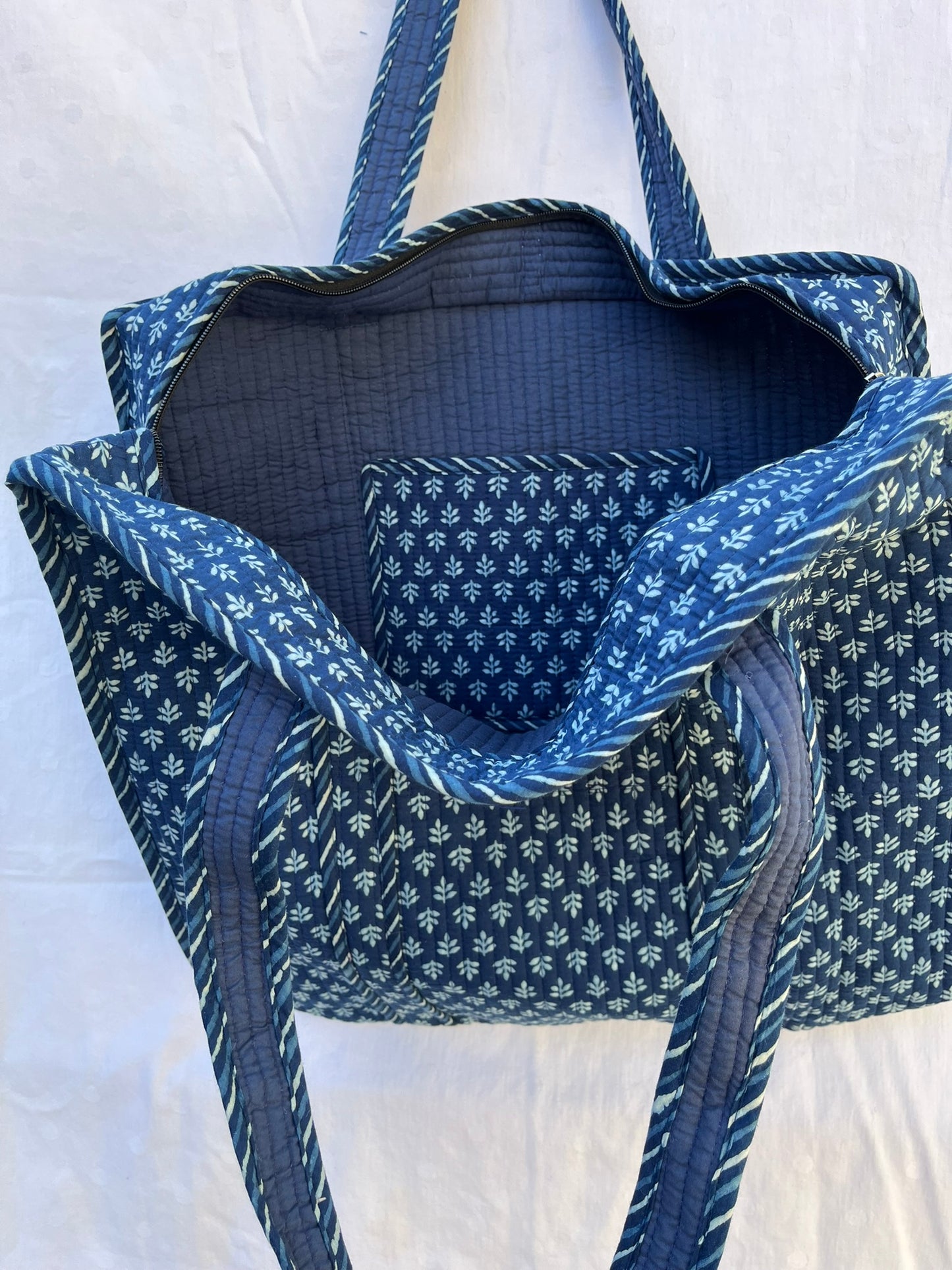 Indigo Blue Quilt Bag (INDQL-0348)