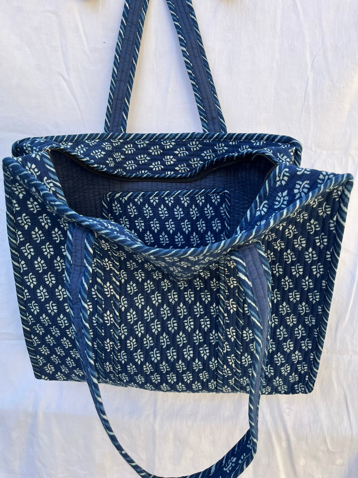 Indigo Blue Quilt Bag (INDQL-0355)