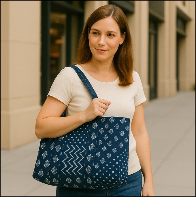 Indigo Blue Quilt Bags