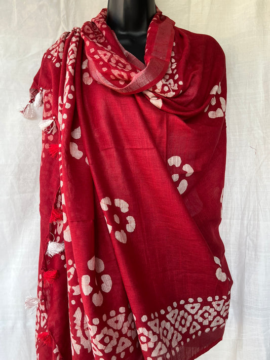 Batik Printed Shawl (BAT-0153)