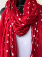 Tie-Dyed Scarf - Red (TD0120)