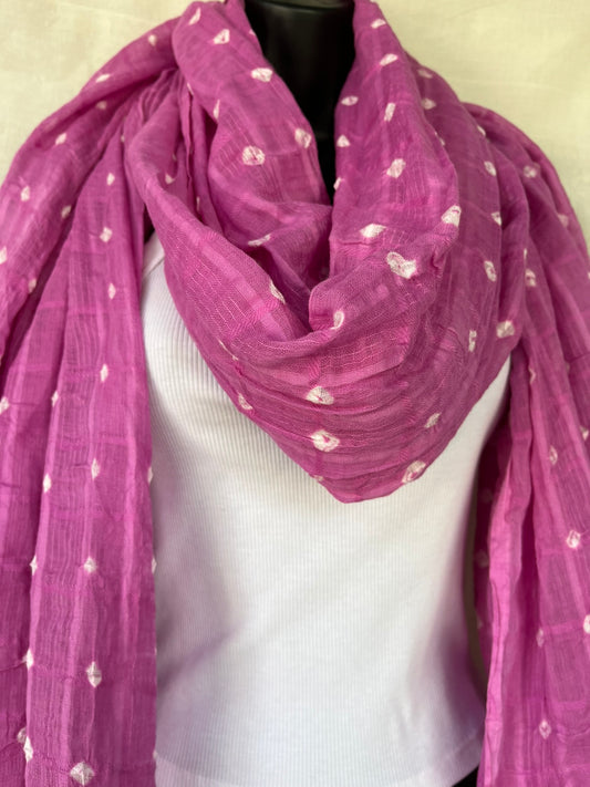 Tie-Dyed Scarf - Magenta (TD0122)