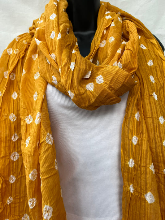 Tie-Dyed Scarf - Mustard (TD0135)