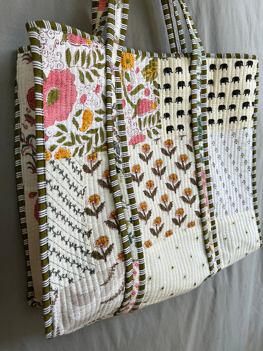 Boho Chic Quilt Bag (B-010)