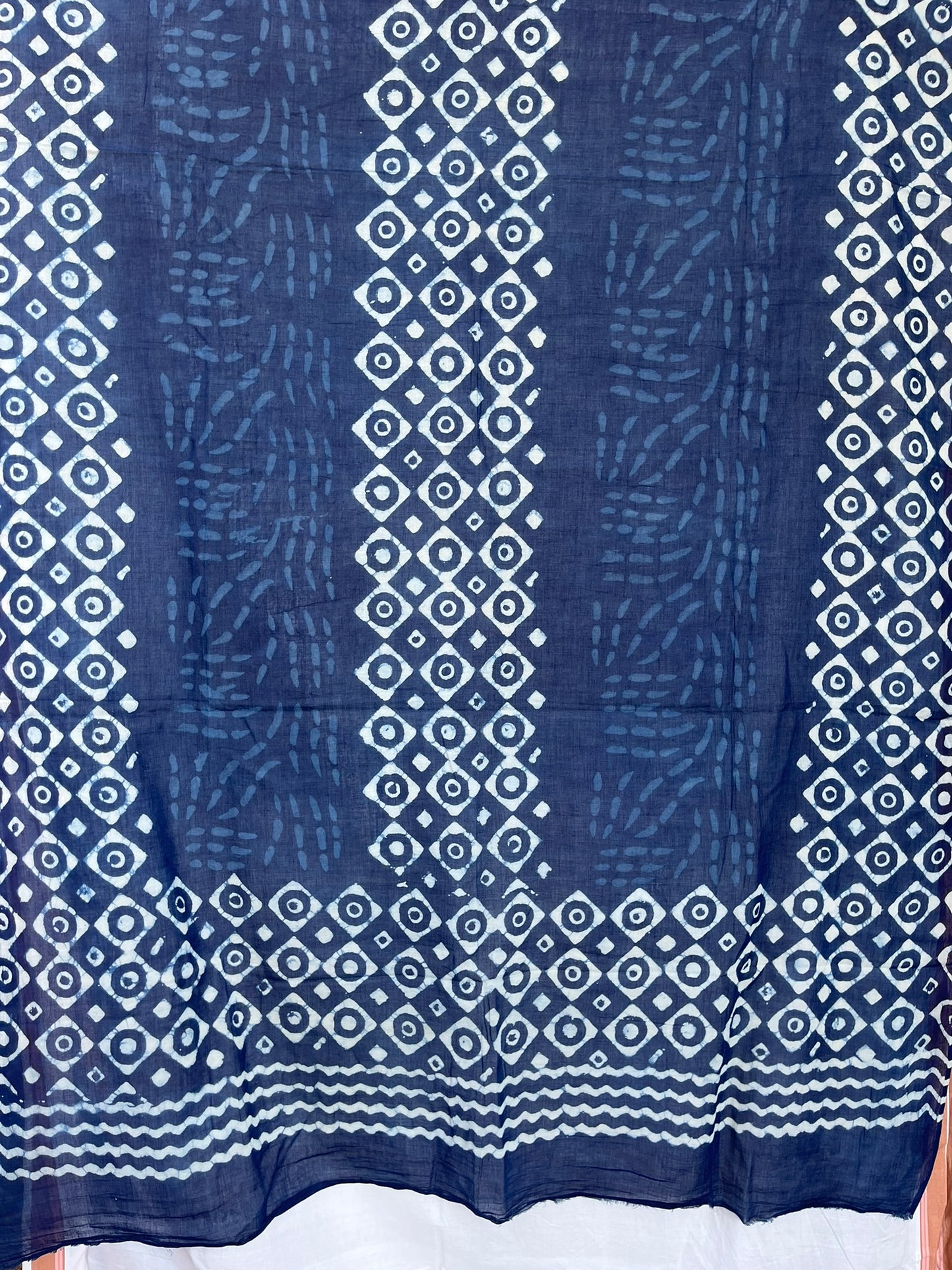 Indigo Blue Dyed Scarf (IND-0174)