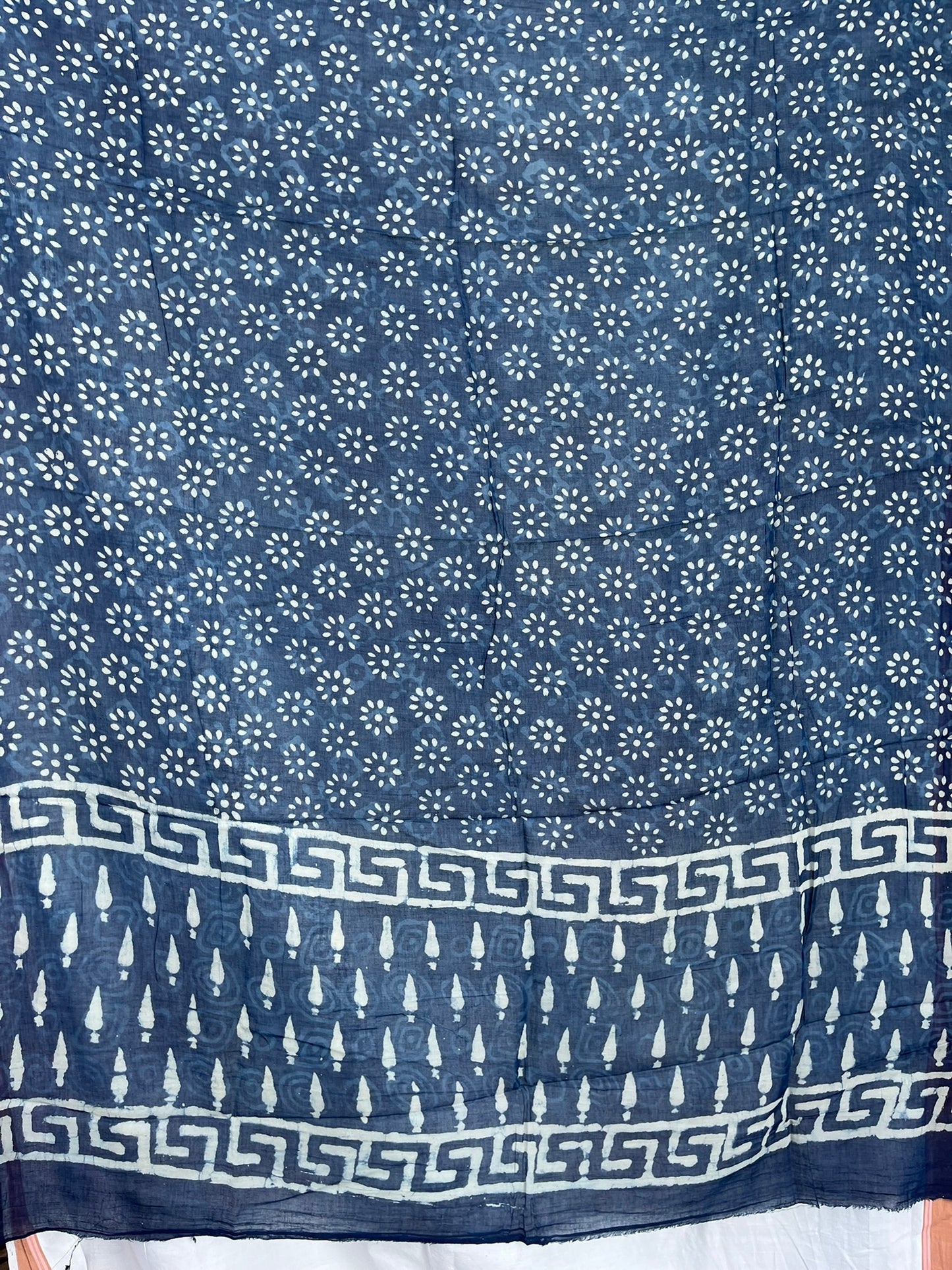 Indigo Blue Dyed Scarf (IND-0181)