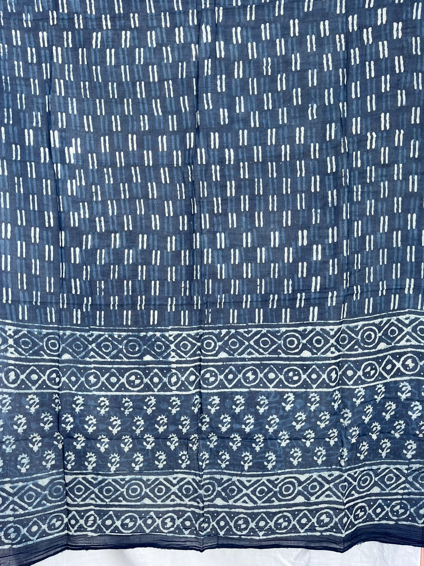 Indigo Blue Dyed Scarf (IND-0182)