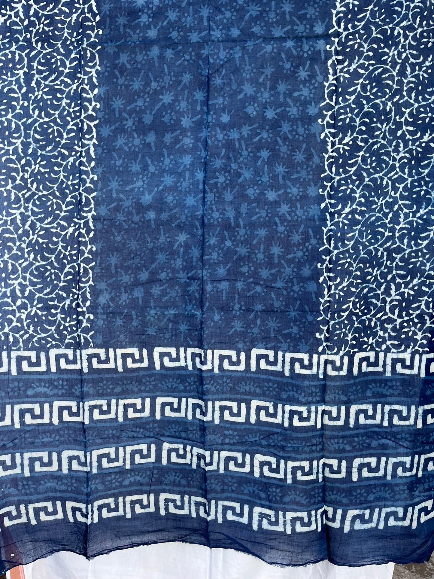 Indigo Blue Dyed Scarf (IND-0184)