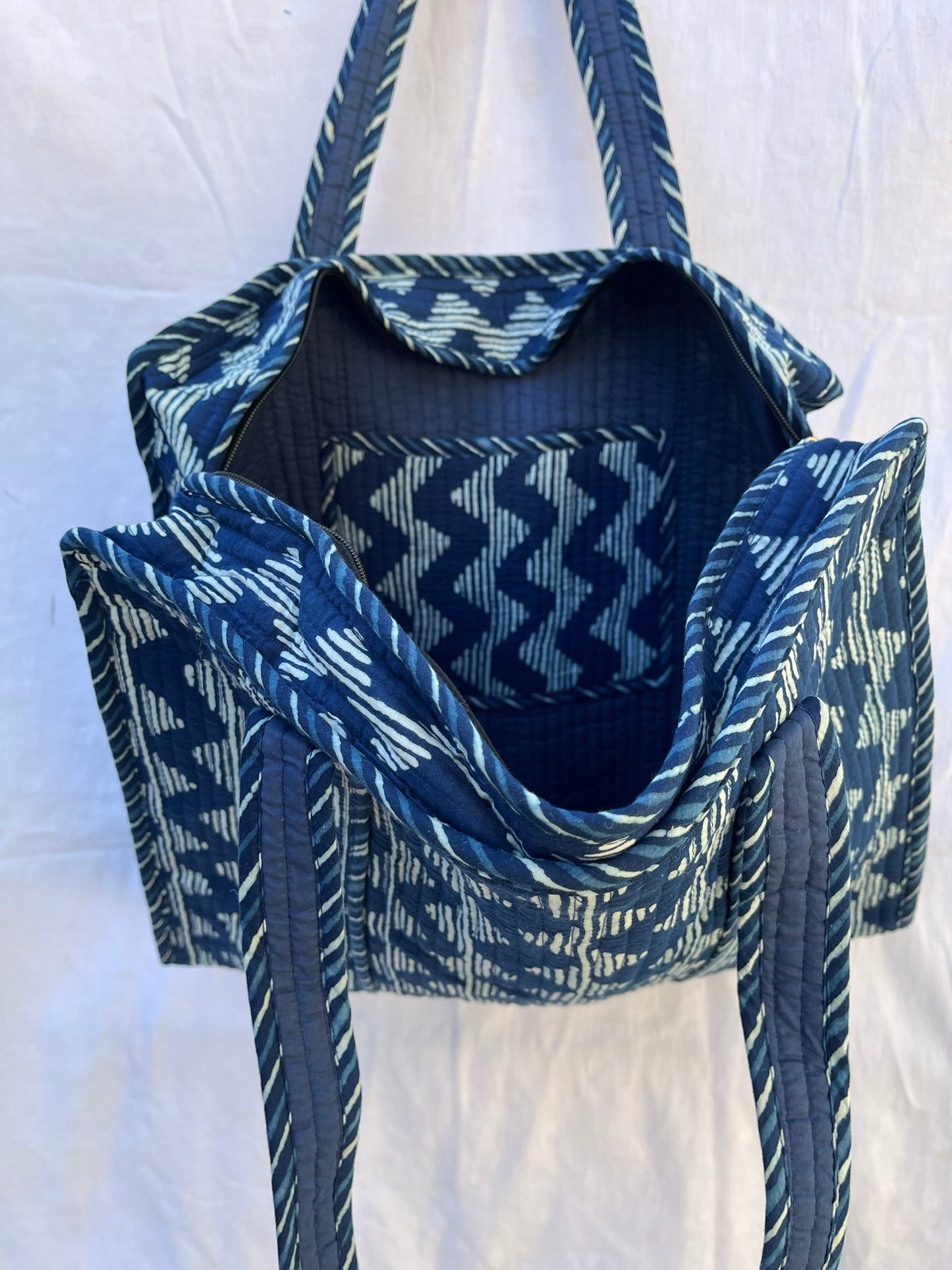 Indigo Blue Quilt Bag (INDQL-0341)