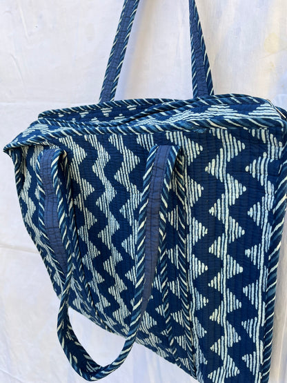 Indigo Blue Quilt Bag (INDQL-0341)