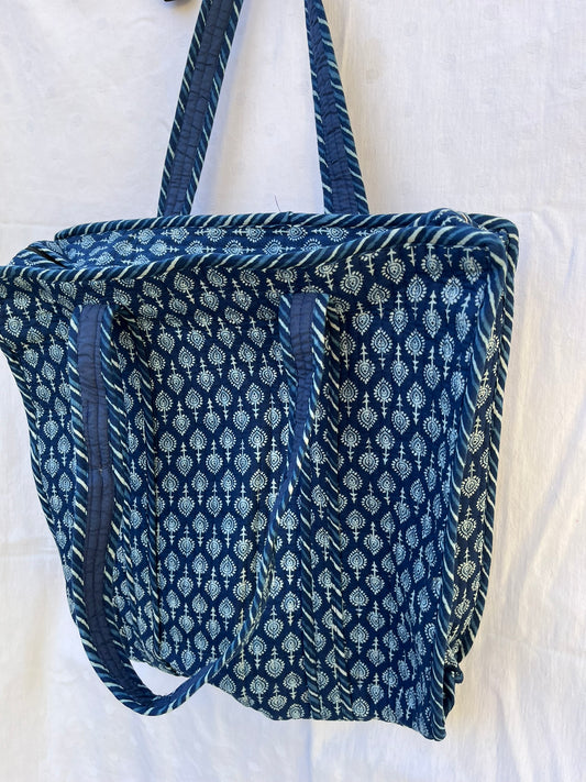 Indigo Blue Quilt Bag (INDQL-0345)