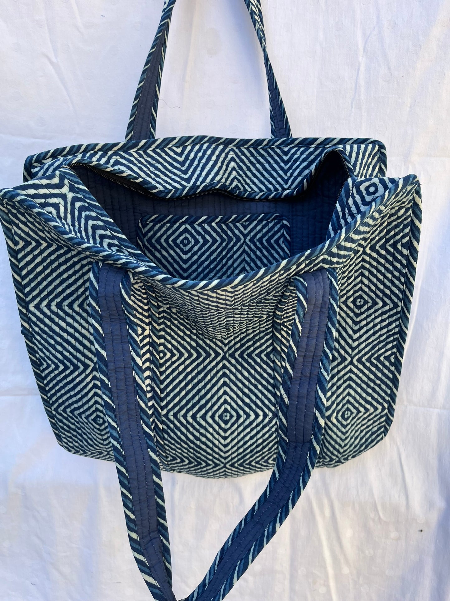 Indigo Blue Quilt Bag (INDQL-0350)