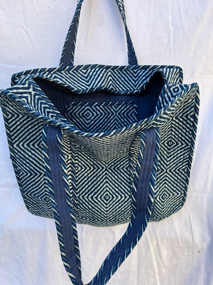Indigo Blue Quilt Bag (INDQL-0350)