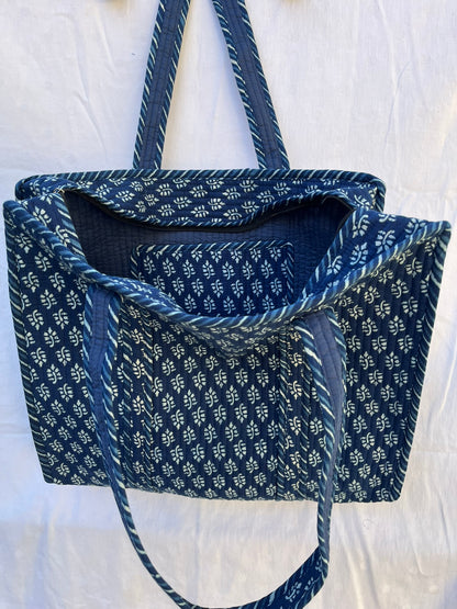 Indigo Blue Quilt Bag (INDQL-0355)