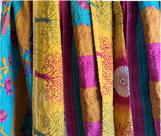Soft Cotton Kantha Indian Quilt